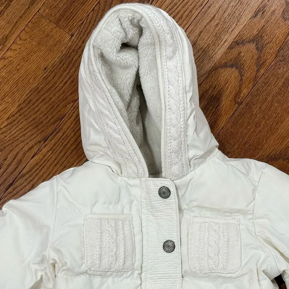 GAP Baby Hooded Puffer Winter Coat Girls Size 6-12 months